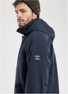 72020 WATER REPELLENT HOODED RAIN COAT NAVY