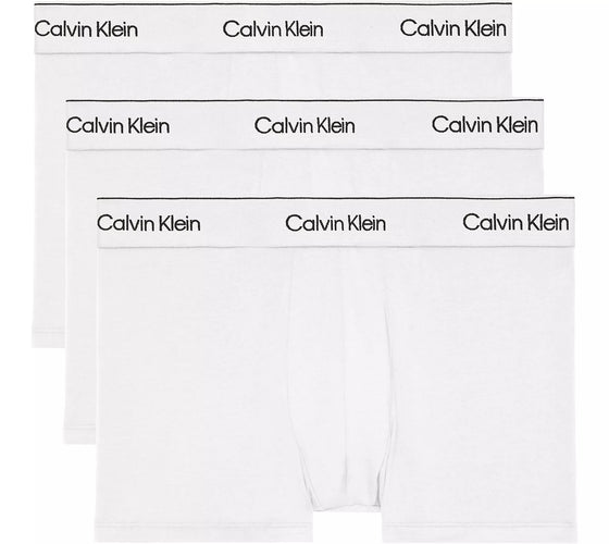 3 PACK MODERN COTTON TRUNK 3693 - TRIPLE WHITE (100)