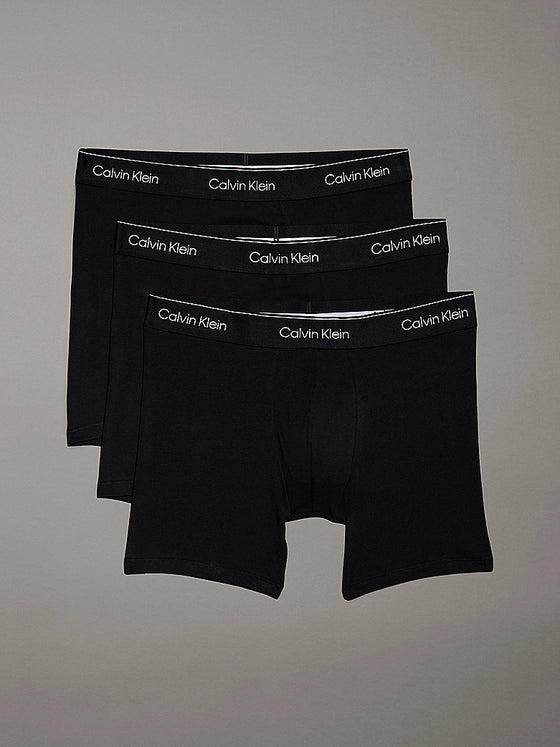 3 PACK MODERN COTTON BOXER BRIEF 3964 - TRIPLE BLACK (TM6)