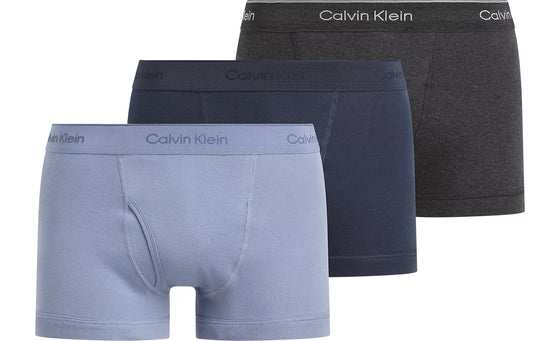 3 PACK COTTON CLASSIC TRUNK 4002 - INK/CHARCOALHEATHER/TROPOSPHERE (PRM)