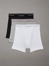 3 PACK COTTON CLASSIC BOXER BRIEF - GREYHEATHER/WHITE/BLACK 4003 (MP1)