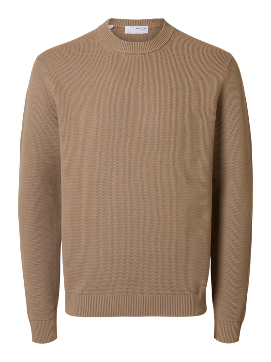 DANE STRUCTURE CREW KNIT GREIGE