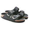 ARIZONA BIG BUCKLE OILED LEATHER BLACK SILVER