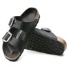 ARIZONA BIG BUCKLE OILED LEATHER BLACK SILVER