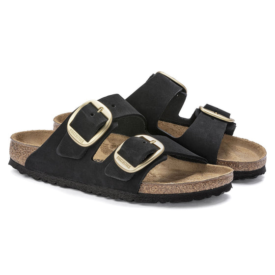 ARIZONA BIG BUCKLE NUBUCK BLACK GOLD