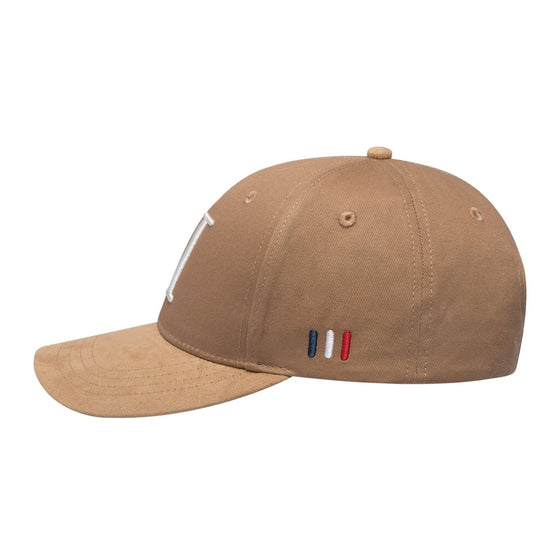 BASEBALL CAP SUEDE II CAMEL / LIGHT IVORY