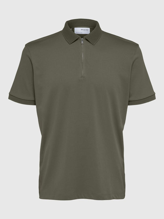 FAVE ZIP COLLAR S/S POLO KALAMATA