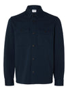 JACKIE HEAVY PIQUE OVER SHIRT NAVY BLAZER