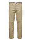 MILES SLIM TAPERED 172 STRETCH CHINO GREIGE