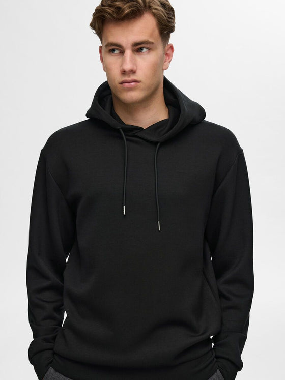 EMANUEL SOFT HOOD SWEAT BLACK