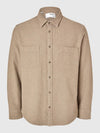 REG OWEN CHECK SHIRT SAND MELANGE