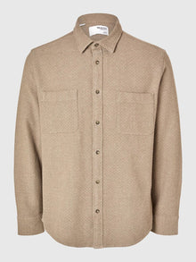  REG OWEN CHECK SHIRT SAND MELANGE