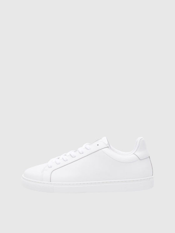 EVAN LEATHER TRAINER WHITE