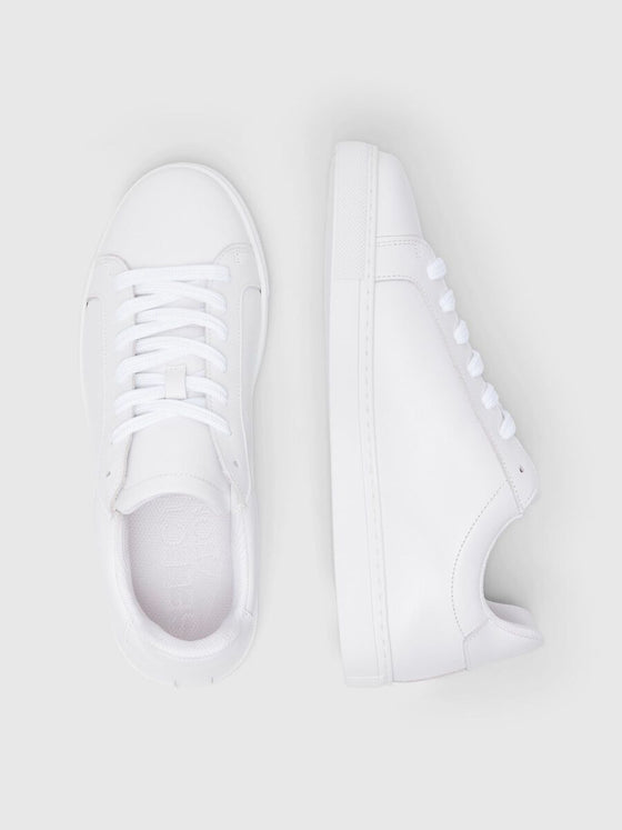 EVAN LEATHER TRAINER WHITE