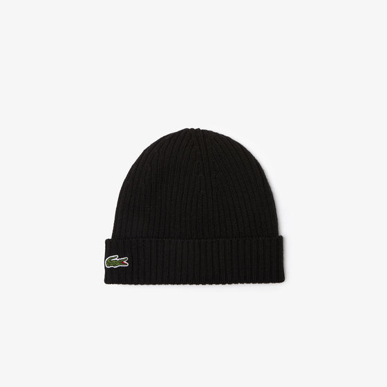 RB0001 RIBBED BEANIE BLACK (031)