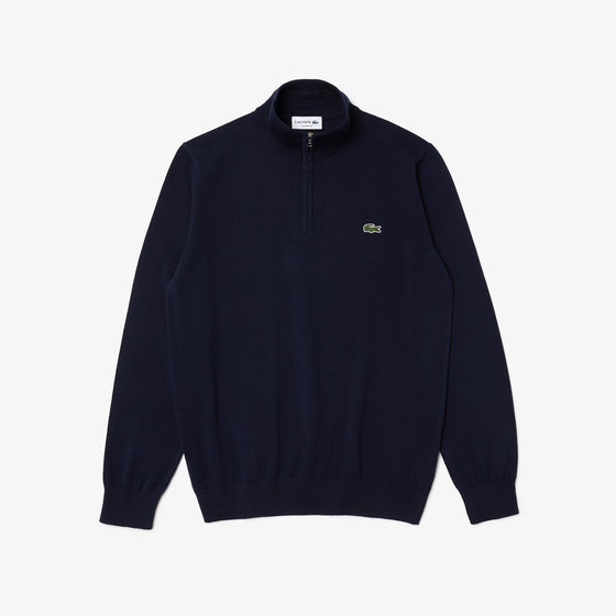 AH1980 COTTON 1/4 ZIP KNIT NAVY (166)