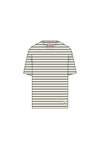 53842 STRIPE T-SHIRT PALE OLIVE / MILK (NEJ)