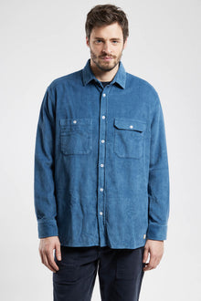  73012 HEAVY CORD OVERSHIRT WINTER BLUE