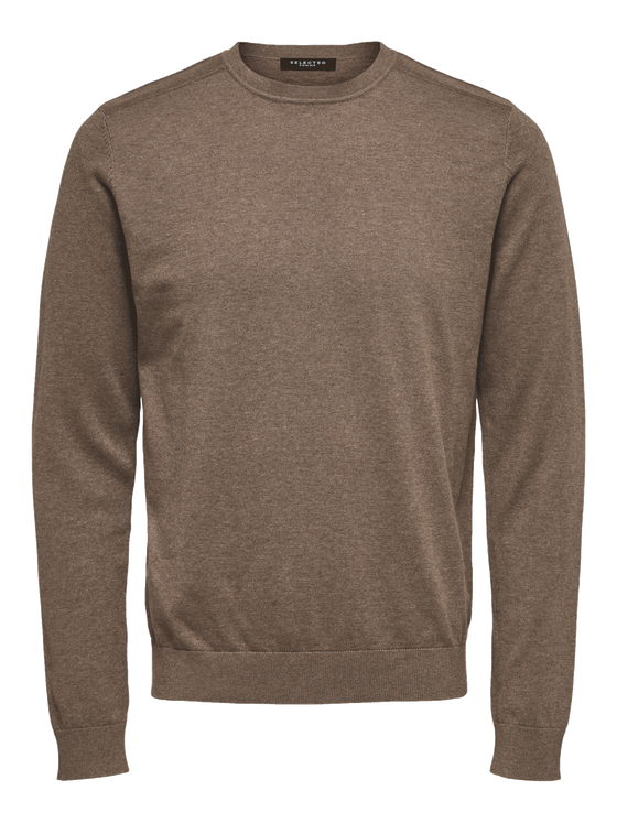 BERG LS CREW KNIT TEAK MELANGE