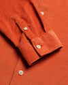 TWO POCKET CORDUROY SHIRT BURNT ORANGE