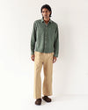 TWO POCKET CORDUROY SHIRT FOREST GREEN