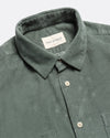 TWO POCKET CORDUROY SHIRT FOREST GREEN