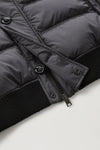 HYBRID WOOL BONDED ZIP UP JACKET CHARCOAL