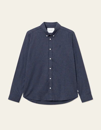 DESERT SOFT FLANNEL SHIRT DARK NAVY MELANGE