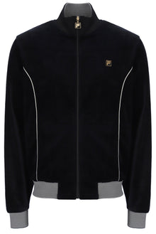  BOSA VELOUR TRACK JACKET BLACK