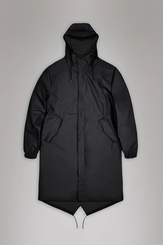 FISHTAIL LONG PARKA BLACK