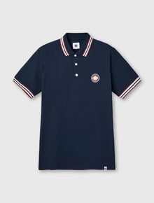  LIVE FOREVER TIPPED POLO NAVY