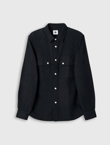  HEATHEN TEXTURE LS SHIRT BLACK T033