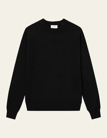  GARY COTTON CREW KNIT BLACK