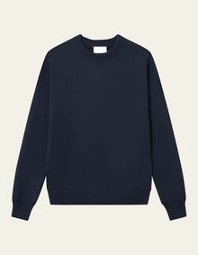  GARY COTTON CREW KNIT NAVY