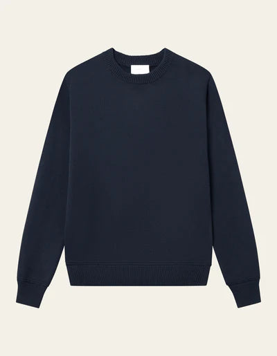 GARY COTTON CREW KNIT NAVY