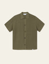 GUSTAVO SS KNITTED SHIRT SURPLUS GREEN