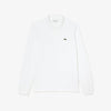 L1312 CLASSIC FIT LS PIQUE POLO WHITE (001)