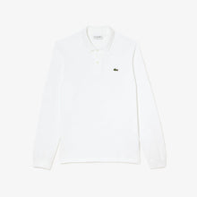  L1312 CLASSIC FIT LS PIQUE POLO WHITE (001)