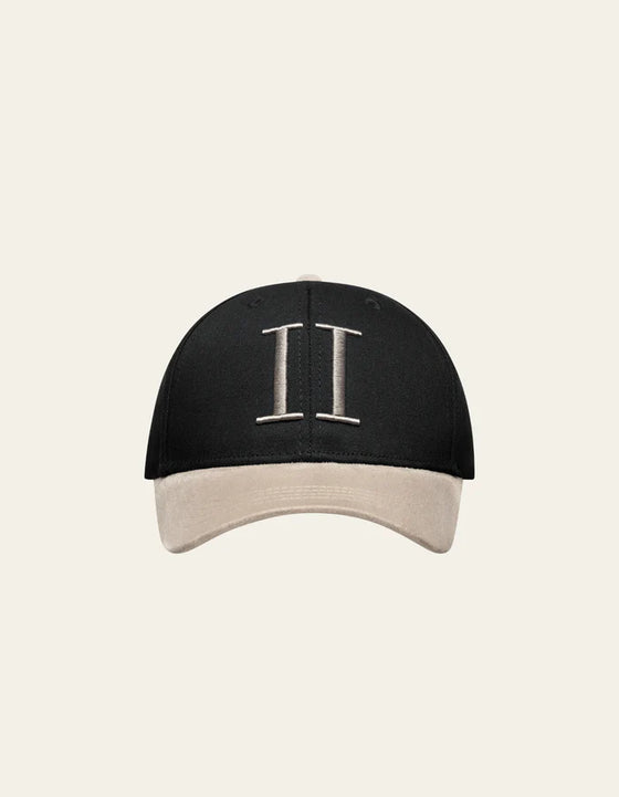 BASEBALL CAP SUEDE II BLACK / DARK SAND