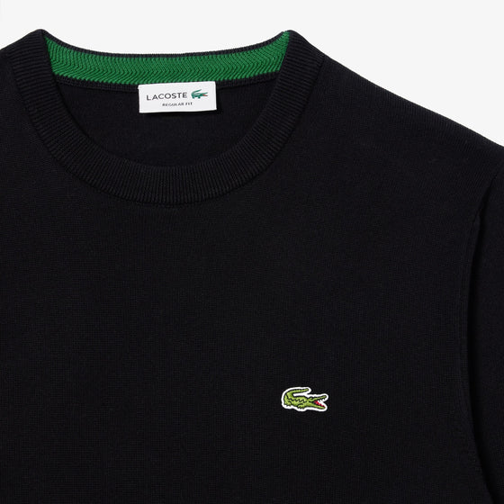 AH1985 COTTON CREW NECK KNIT BLACK (031)