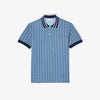 DH1417 CLASSIC FIT MONOGRAM JACQUARD POLO SHIRT BLUE (I8K)