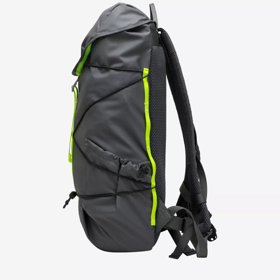 34002 WHARFE FLAP OVER  BACKPACK GREY NEON 22L