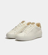 ZUMA LEATHER TRAINER ANTIQUED WHITE