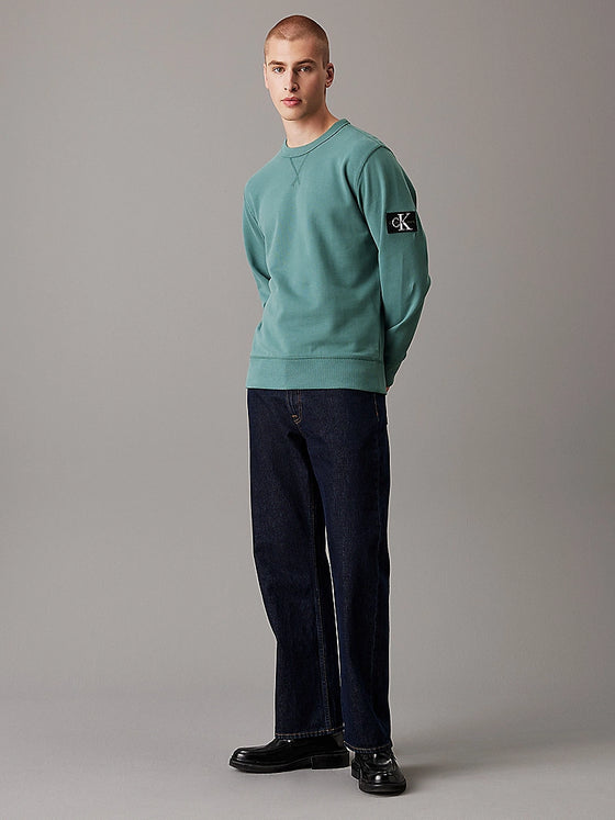 BADGE SLEEVE CREW NECK SWEATSHIRT NORTH ATLANTIC (CH2)