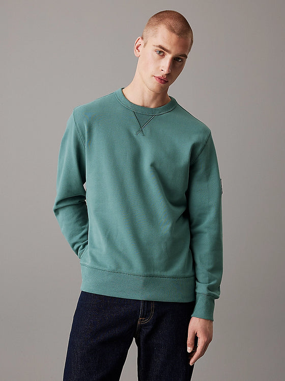 BADGE SLEEVE CREW NECK SWEATSHIRT NORTH ATLANTIC (CH2)