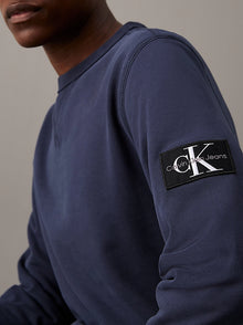  BADGE SLEEVE CREW NECK SWEATSHIRT INK (PPK)