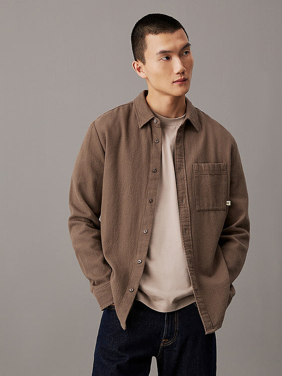 FLANNEL ONE-POCKET SHIRT FALCON (PBX)