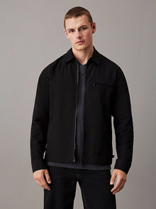  ZIP THROUGH OVERSHIRT JACKET BLACK (6629)