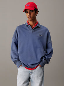  COTTON TERRY LS POLO GRISAILLE PCP