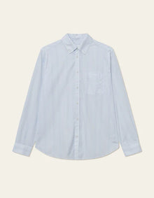  KENT POPLIN MULTI STRIPE SHIRT SUMMER SKY / WHITE